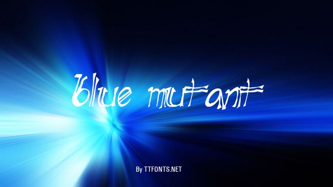 Blue Mutant example